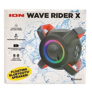 Ion Wave Rider X Floating Rechargeable Bluetooth Party Speaker
